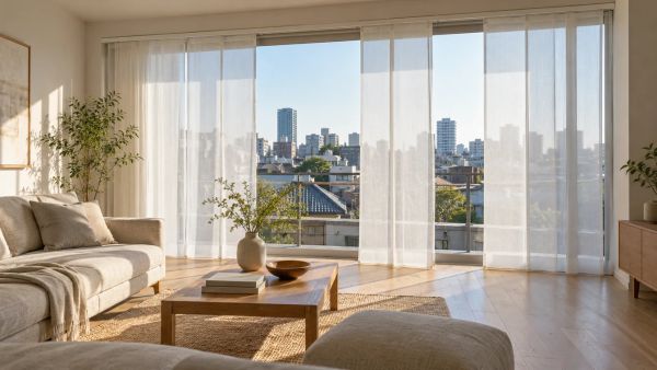 10 façons dont un panneau japonais en voile transparent sublime votre décoration intérieure
