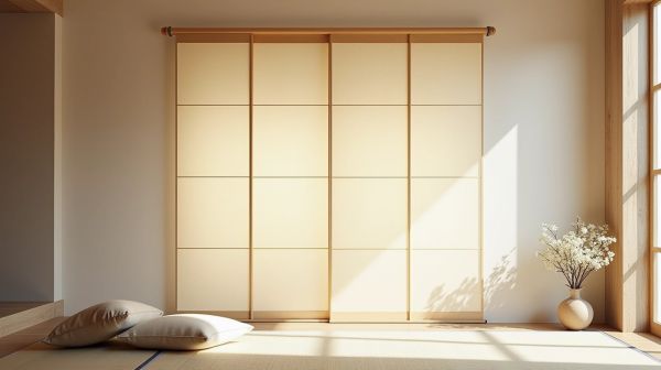 Comment un panneau japonais en voile transparent améliore votre intérieur